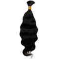 Raw Indian Wavy Bulk Human Hair Extensions